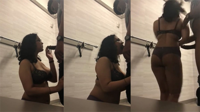 Nerdy Mallu Girl Giving Blowjob – Standing Fucking Porn Video