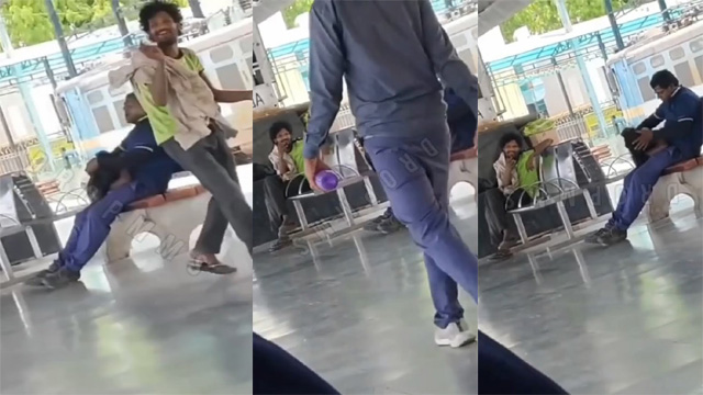 Indian Crazy Guy Getting Blowjob In – Railway Station In Public Capchar Porn