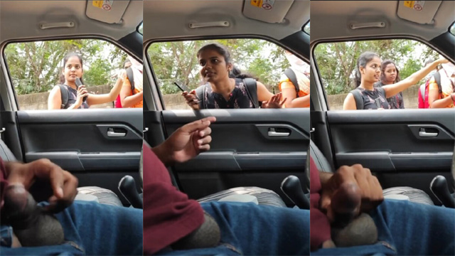 Daring Guy Flashing Dick – In Girls While Asking Directions
