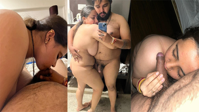 Newly Married Wife Showing And Spread Husband