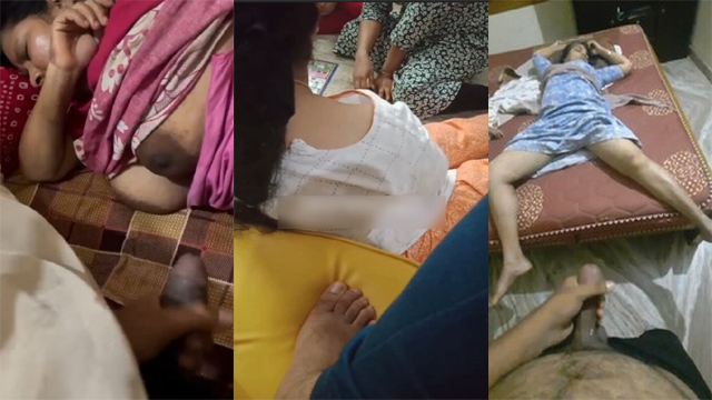 Horny Son Masturbating By Watching – Sleeping All Family
