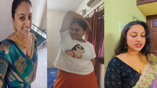 Tamil Young Aunty Sowmya – @Sowmya_Officialpage Leaked Mms