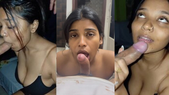 Desi Maal Deep Suck BF Dick Cum Facial