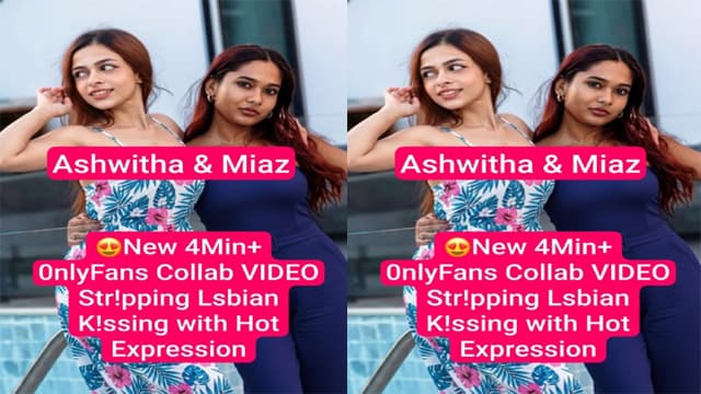 OnlyFans Collab Ashwitha Miaz – Lesbian Hard Exposed