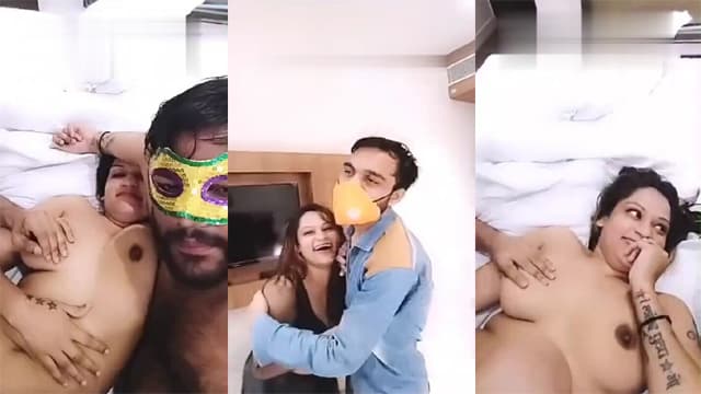 Threesome Desi Lovers – Hotel Room Pound Viral