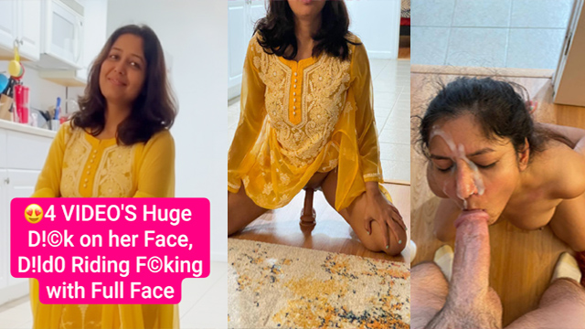 Viral Desi Wife – Huge Dick Face Dildo Pound Hard