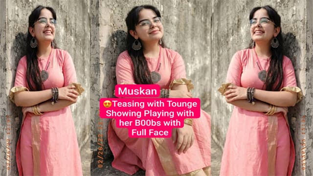 Muskan Miss Viral Charming Teasing Exclusive Desi