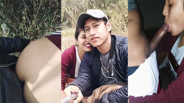 College Couple Enjoying – Outdoor Fucking Video Free