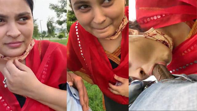 Horny Telugu Desi Girl Deep Blowjob Outdoor Village